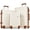 Ivory, variant on Euroco 3 Piece Luggage Sets,ABS Hardside Suitcase Set with TSA Lock and Spinner Wheels,Lightweight Travel Luggage set (20"/24"/28") for Men Women,Ivory & Brown