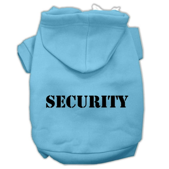 Pet Dog  Cat Hoodie Screen Printed, "Security"