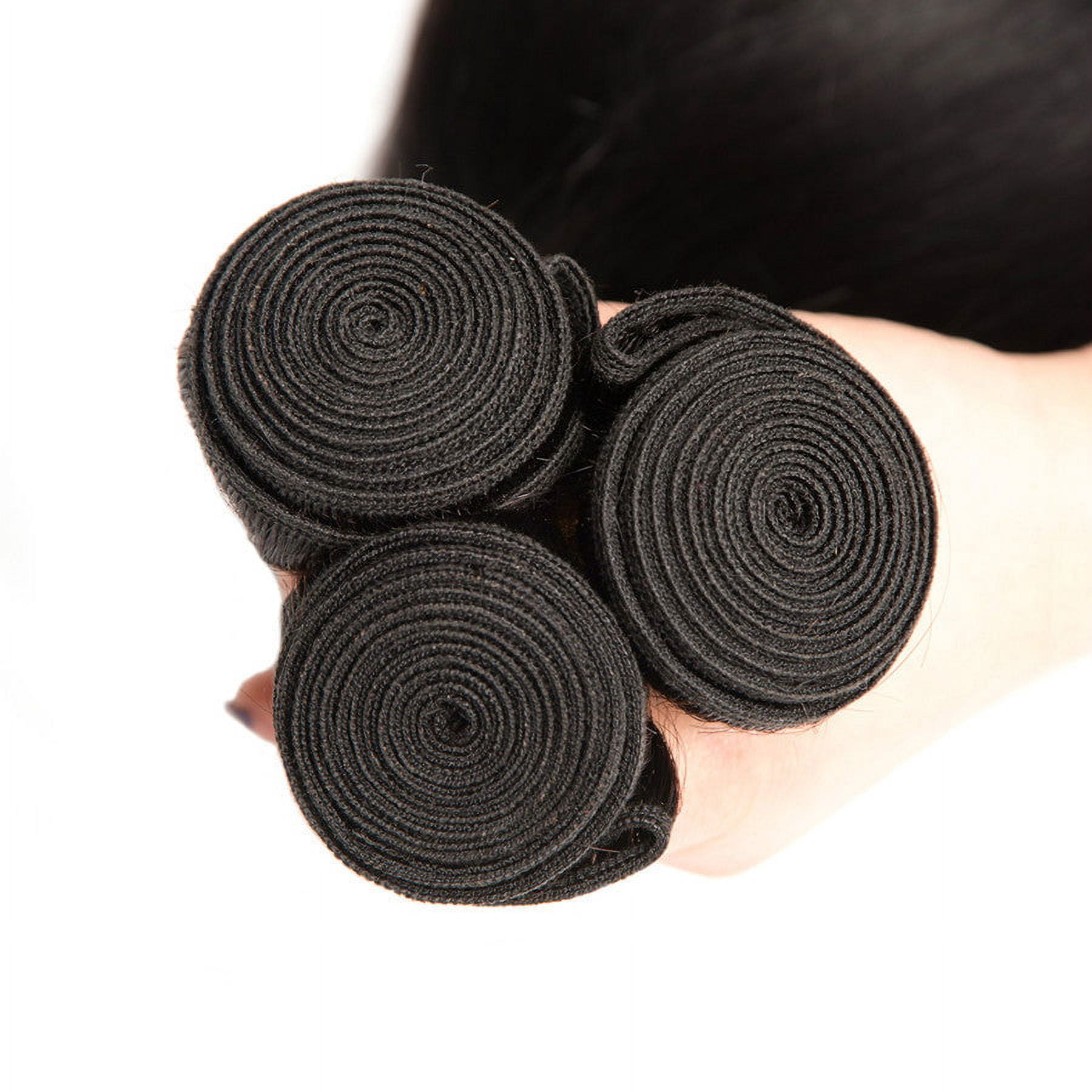 Ustar Affordable 100% Human Hair Straight One Bundle 10"-30"inch Natural BLACK 12"
