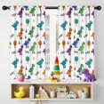 thumbnail image 5 of Blackout Kids Curtains,White Dinosaurs Trees Text Pattern Childrens Insulated Curtains Set Of 2,Bedroom Essentials,Toddler Room Decor 42"x54", 5 of 5