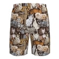thumbnail image 6 of Naloa Cut Cats Men's Beach Shorts, Surfing shorts, Swim trunks, Quick Dry Swim Trunks for Surfing Beach Fun - Large, 6 of 9