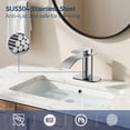 thumbnail image 4 of TVOFEK Waterfall Bathroom Faucet 1 or 3 Hole, Chrome Single Handle Bathroom Sink Faucets with Metal Pop up Drain and Deck Plate for Vanity Basin RV Lavatory, 4 of 13
