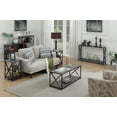 Consolle con scrivania estraibile 99x36-70 cm in legno bianco lucido - Savage