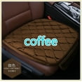 thumbnail image 3 of Autumn Winter Universal Plush Anti Slip Car Front & Rear Seat Lattice Cushion Cover Chair Pad Seat Mat, 3 of 5