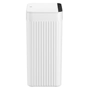EKO Brio X Bathroom Trash Can, 2.6 Gallon Plastic Motion Sensor Wastebasket, White with Sample Trash Bags Included