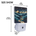 thumbnail image 4 of Yayeee LED Night Light for The Home Plug in With Light Sensors 2 Pack, Dark Mountains, 4 of 6