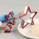 thumbnail image 4 of Set of 3 star-shaped cookie cutters for sandwich cookies fondant cake stainless steel star-shaped cutters Cheese, 4 of 4