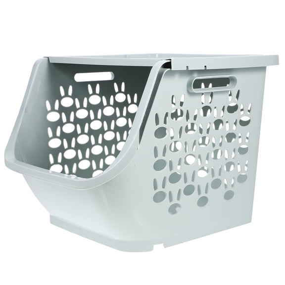 FRCOLOR Storage Bins with Lids Kitchen Storage Basket Office 35.00X28.00X24.50CM