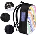 thumbnail image 5 of YFYANG 17" Laptop Backpack, Rainbow Colored Abstract Lines Fashion Travel Work Backpack with USB and Headphone Cable Interface for Men and Women, 5 of 8