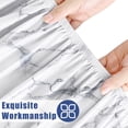 thumbnail image 4 of decorUhome Rectangle Spandex Fitted Tablecloth 6 FT Tables, Washable Picnic Table Cover with Elastic, Washable Reusable Table Cloth for Dining (Marble, 30"x72"), 4 of 8