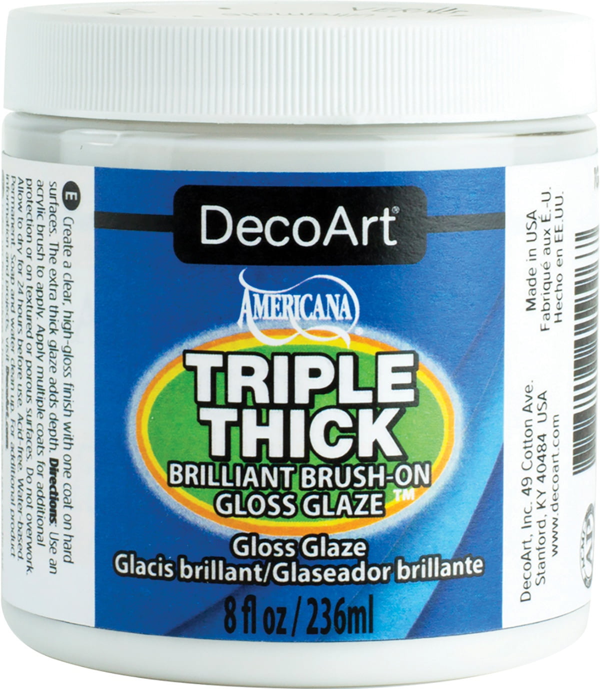 Triple Thick Brilliant Brush-On Gloss Glaze 8oz, Multipack of 6