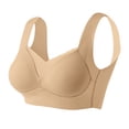 thumbnail image 3 of WCJM Up To 50% Off Bra Yoga Bra Nylon,Spandex Bra Beige,Xxxxl, 3 of 5