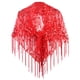 thumbnail image 1 of Envoltura Chal Mujer Yinane Chal Nupcial Con Lentejuelas Capa Noche Rojo, 1 of 7