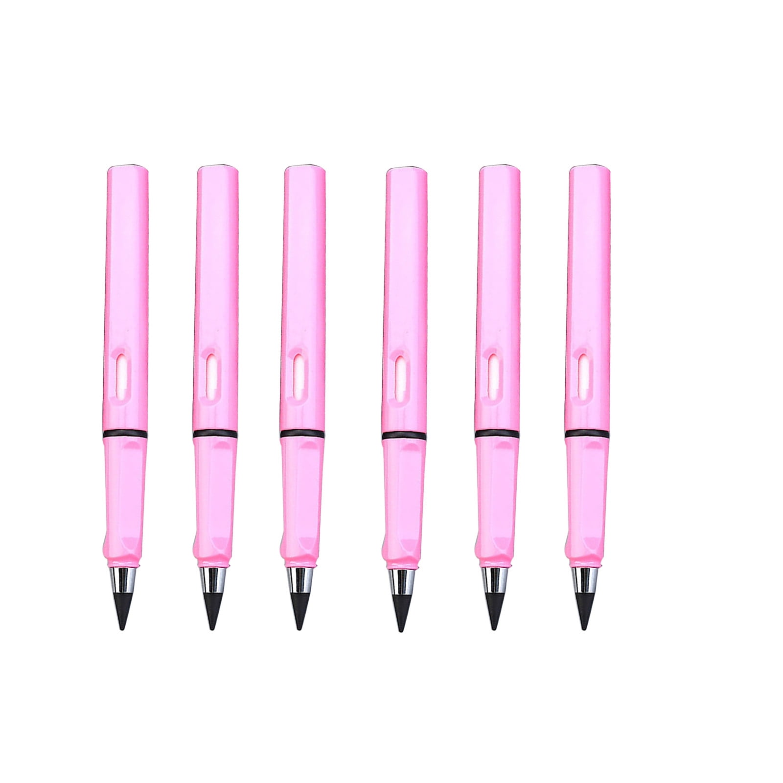 Airpow Fidget Pen 6Pcs Grip Posture Correction Design Pencil Without Ink,  Old Undead Pen, Creative Metal Pen Colored Pens Smooth Writing,  Retractable