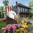 thumbnail image 6 of Kumdkd Patriotic Stars and Stripes Eagle Garden Flag 12x18 Inch Double Sided Outside, USA 4th of July Memorial Day Independence Day Watercolor Yard Outdoor Decoration, 6 of 6