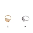 thumbnail image 4 of Base de anillo redonda DIY sweethay decorativa a la moda ajustable extremo abierto 12mm soporte para fabricación de joyas accesorios, 4 of 6