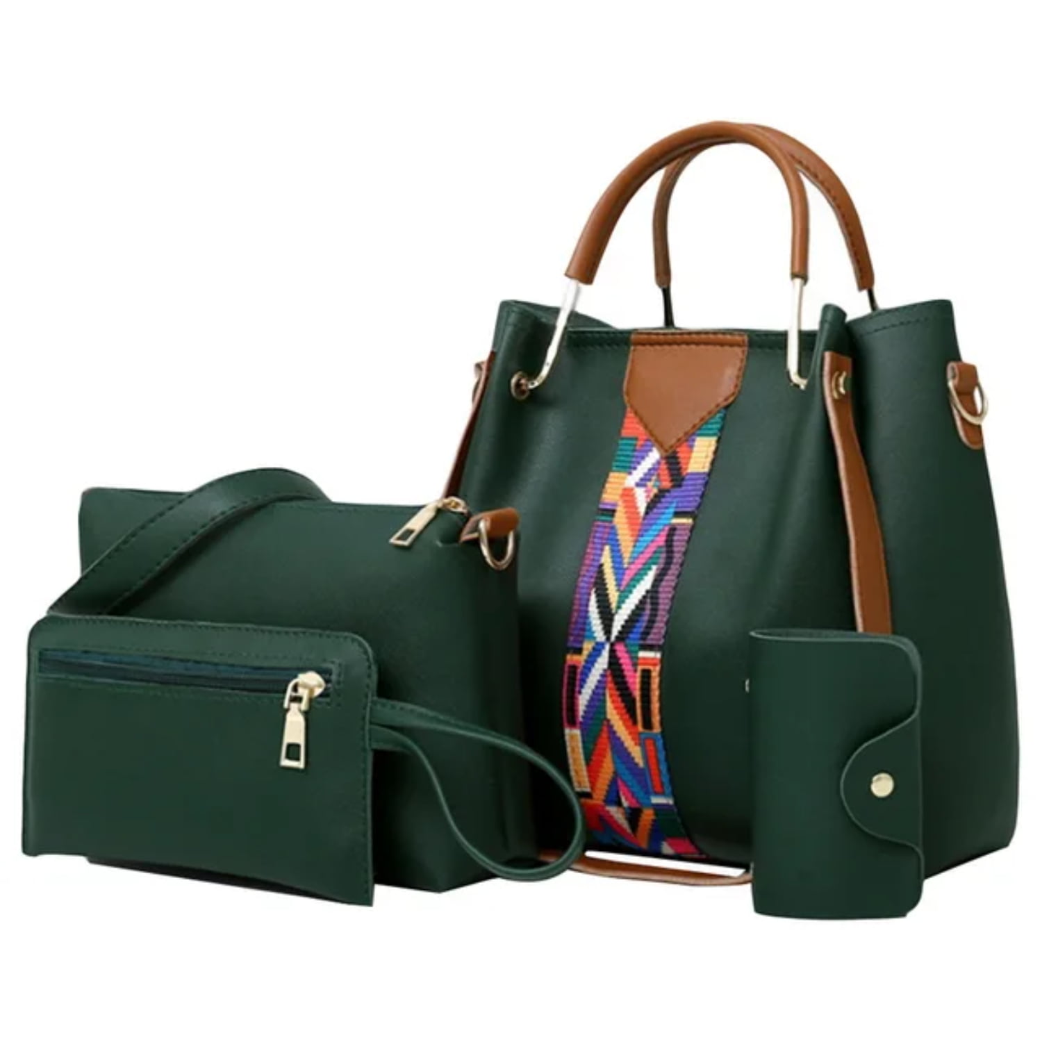MNGQNG 4 Pcs set Women Handbag 2018 Messenger Bags For Ladies Fashion Shoulder Bag Lady PU Leather Casual Female Shopper Tote Walmart