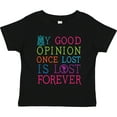 thumbnail image 3 of Inktastic Jane Austen Good Opinion Quote Gift Girls Toddler T-Shirt, 3 of 5