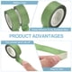 thumbnail image 3 of Uxcell 2 Rollos de Cinta Washi Brillante 0.6 Pulgadas x 11 Yardas Cinta Decorativa, Verde, 3 of 6