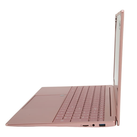Office Laptop,Rose Gold Laptop 15.6 Laptop Computer Rose Gold Laptop Sturdy Construction