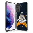 thumbnail image 3 of Mundaze - Case for Samsung Galaxy S22 Ultra Slim Shockproof Hard Shell Soft TPU Heavy Duty Protective Phone Cover - Yoga Astronaut, 3 of 5