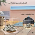 thumbnail image 3 of Walbest Large Capacity Acrylic Clear Piggy Bank, Savings Jar Cash and Coin, Square Safe Money Box for Kids, Adults Kids Birthday Gift Home Decoration, 3 of 7