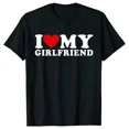 thumbnail image 2 of JRJZ Camiseta para hombre con estampado divertido "Amo a mi novio", camiseta con eslogan "Amo a mi novia", camiseta divertida, así que por favor mantente alejado, 2 of 4