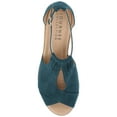 thumbnail image 5 of Journee Womens Kedzie Peep Toe Wedge Sandals, Widths Available, 5 of 10