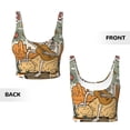 thumbnail image 5 of Picia Skeleton Cowboy And Guitar Sports Bra for Women,Padded Strappy Sports Bras Medium Support Yoga Bra with Removable Cups,Running Yoga Bra-Small, 5 of 9