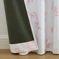 thumbnail image 5 of Ecologee Butterfly 100% Blackout Rod Pocket Back Tab Single Curtain Panel, Pink, 40" W x 63" L, 5 of 7