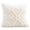 B007- White, variant on Faux Throw Pillow, 18X18 In, White Couch Cover, Living Room Decor, Fireplace Decorations for Living Room, Cream Woven, 1 Pc