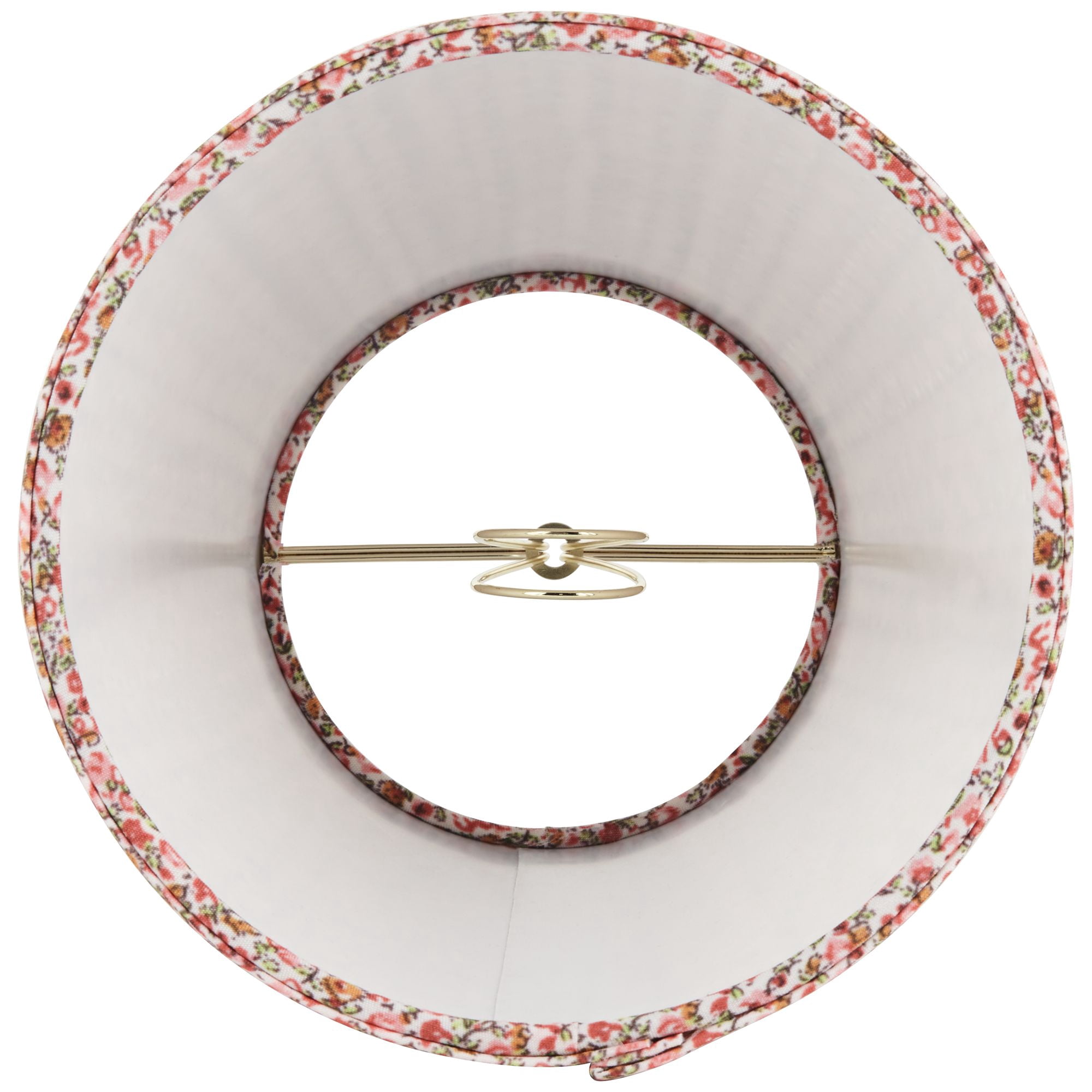 Springcrest 4" Top x 6" Bottom x 5 1/2" High x Print Lamp Shade Replacement Small Pink Red Leaf Shirred Pleated Clip On Candelabra