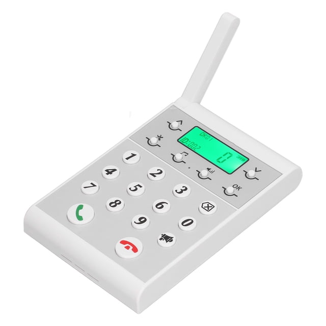 Téléphone Intercom Distance 1000m Appel Clair Réseau Intelligent Interphone Mains Libres avec 2 Modes de Communication pour Hôtel Usine Bureau