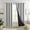 Gray, variant on Blackout Curtains for Living Room Privacy Noise Reduction Heat Insulating Blackout Drapes Waterproof Thermal Insulated Ring Top Curtains Black