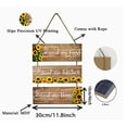 thumbnail image 3 of zhangmingg Sunflower Themed Farmhouse Kitchen Wall Art Wooden Hanging Sign Set for Dining Room Home, 3 of 7