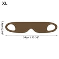 thumbnail image 4 of Unique Bargains 1 Pc Black Ear-hook Eyes Sleep Mask Soft Eye Shade Cover for Rest Brown Extra Large, 4 of 6