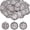 Antique Silver, variant on 50pcs Religious St. Benedict Medals Charms Vintage Alloy Double-Sided Round Saint Jesus Dangle Pendants for DIY Necklace Bracelet Jewelry Making Supplies, Antique Bronze