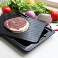 thumbnail image 3 of 1PC Aluminum Quick Thawing Plate Fast Defrosting Tray Food Meat Fruit Quick Defrosting Plate with Water Box - 29.5x20.5x0.3cm (Black), 3 of 8