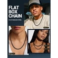 thumbnail image 3 of PROSTEEL Mens Chain Stainless Steel Round Link Chain Black Necklaces 6mm Non-tarnish Hypoallergenic Birthday Valentines Father Day Jewelry Gift for Dad Husband 20 Inch, 3 of 8