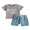 Gray, variant on Bagilaanoe 2pcs Toddler Baby Boy Short Pants Set Letters Print Short Sleeve T-shirt Tops + Shorts 6M 12M 18M 24M 3T Kids Casual Summer Outfits