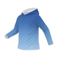 thumbnail image 4 of MKOSPLRT Outdoor Adventure Kids Sun Hoodie UPF 50+ Long Sleeve Shirt with Thumb Holes Gradient Summer Shirts for Hiking Swimming Camping 5-15Y Light Blue 15-16 Years, 4 of 6