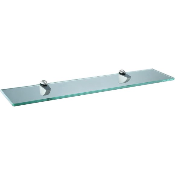 XVL Bathroom Glass Shelf 23.6 Inch Tempered Glass Storage Brushed GS3001AX