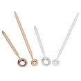 thumbnail image 1 of Juego de 2 manecillas de hora y minutos para reloj, accesorio apto para movimiento DW GL20, dorado y plateado, 1 of 8