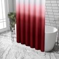 thumbnail image 4 of Rideaux de Douche Rouge Vin pour Salle de Bain, Texture Ombrée – Ensemble de Rideau de Douche en Tissu, Hôtel Spa Luxe avec 12 Crochets, Lavable à la Machine, Rideau de Salle de Bain Décoratif Rouge Vin 72 x 72, 4 of 5