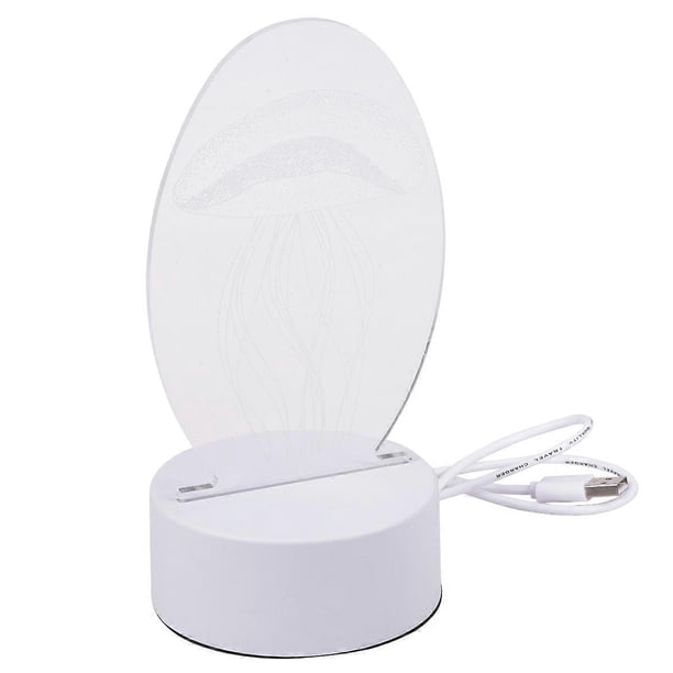 3D Night Light Multi 3D Visual Impact Jellyfish Table Lamp for Lighting with LED Lights