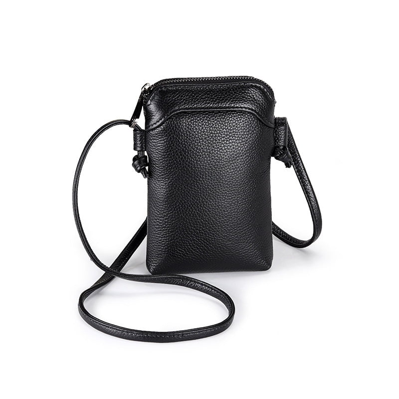 Genuine leather cell phone crossbody bag sale