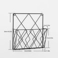 thumbnail image 2 of Wall Mounted Magazine File Rack Organizer, Hanging Document Rack, Metal Wire Wall Mounted Magazine Folder Holder Rack for Magazines Novels Recipes, 2 of 8