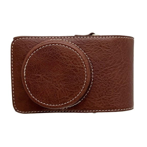 Digital Camera Protective Case PU Leather Camera Storage Bag With Removable Shoulder Strap Compatible With  GR2/GR3/GR3X  G7X2/G7X3  RX100/ZV1/LX10/SX740/ZR1000/CCD