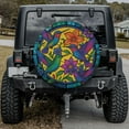 thumbnail image 2 of Lotusprinthandmade 3D Hummingbird Spare Tire Cover Without Backup Camera Hole 6 Sizes (29 in.), Bird Floral Wheel Protector, 2 of 7