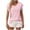 Pink, variant on Women's Short Sleeve Sweaters Knit Tops V Neck Summer Knit Pullover Casual Slim Blouses Sweaters for Women